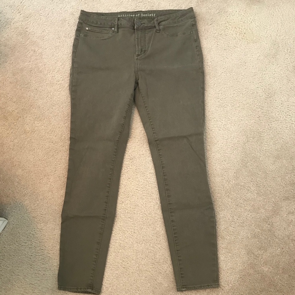 Articles of Society olive jeans 32